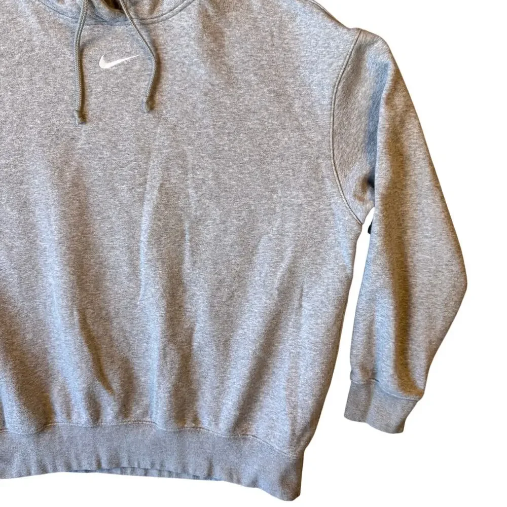 Vintage Y2K‎ Nike Center Swoosh Hoodie Gray Oversized Sweatshirt Men’s - Medium